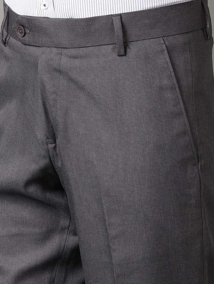 men mid rise solid flat front formal trouser - 21286984 - Standard Image - 4