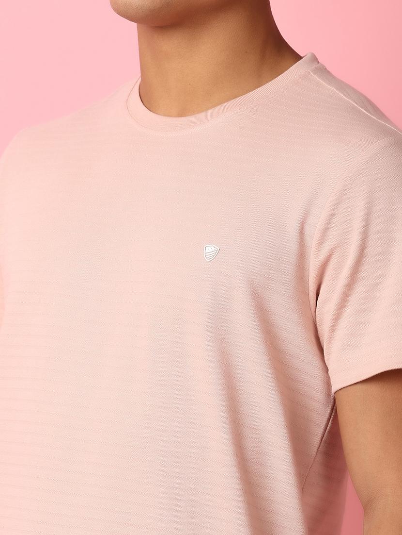 peach cotton front print tshirt - 21286997 - Standard Image - 4