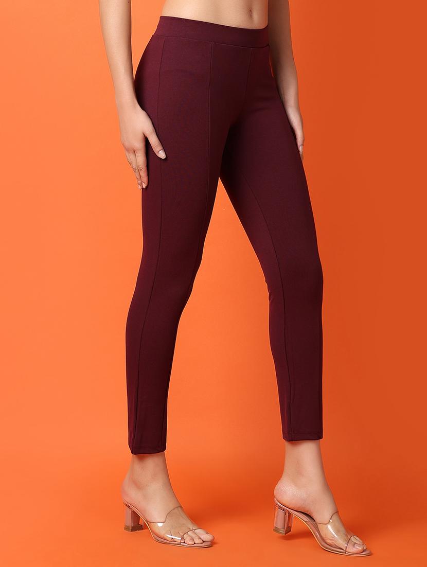 women solid mid rise cotton jegging - 21287054 - Standard Image - 1