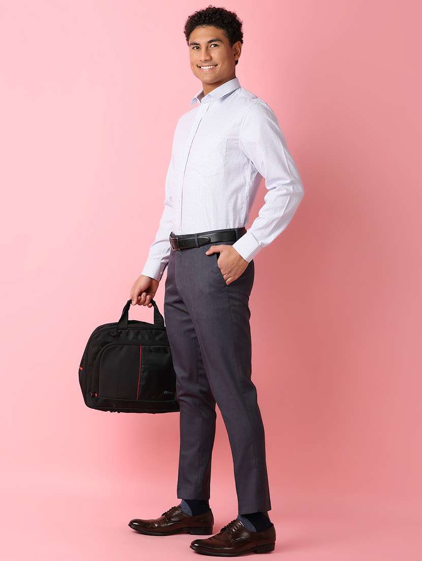 men long sleeves checkered formal shirt - 21287057 -  Standard Image - 4