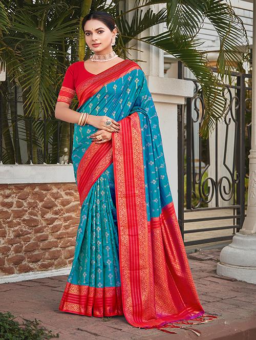 women zari work tussar silk saree with blouse - 21287206 - Standard Image - 0