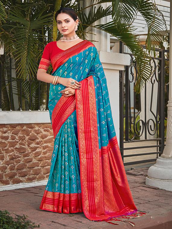 women zari work tussar silk saree with blouse - 21287206 - Zoom Image - 0