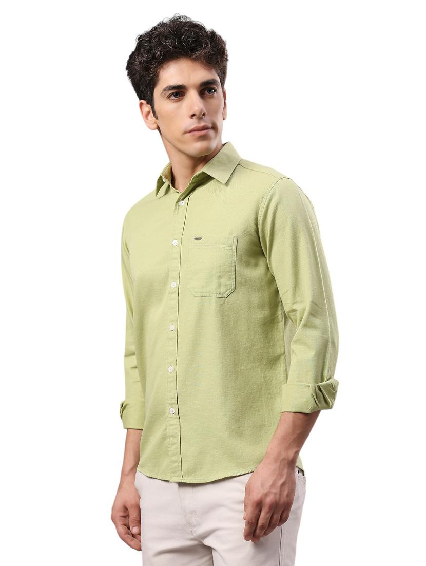 men collared neck long sleeves casual shirt - 21287357 - Standard Image - 1