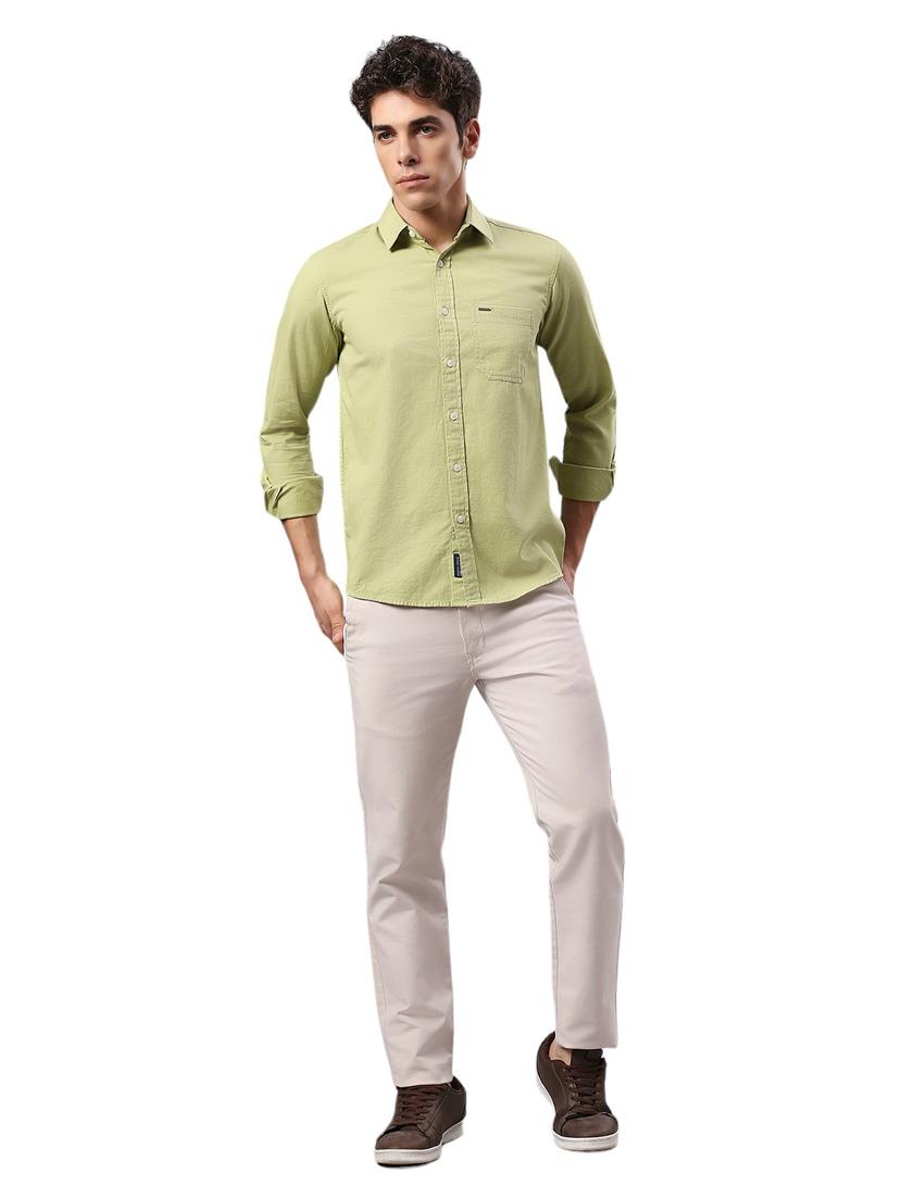 men collared neck long sleeves casual shirt - 21287357 - Standard Image - 4