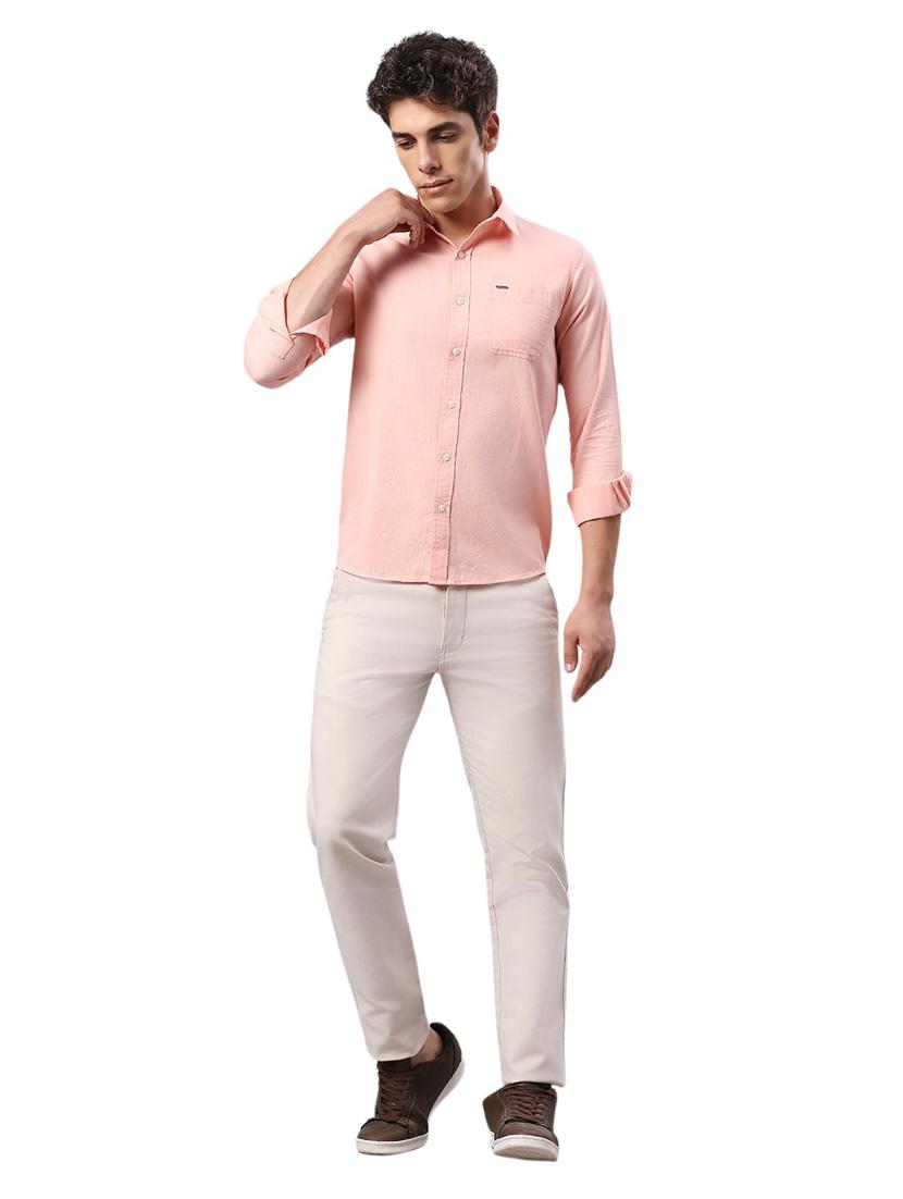 men collared neck long sleeves casual shirt - 21287358 - Standard Image - 4