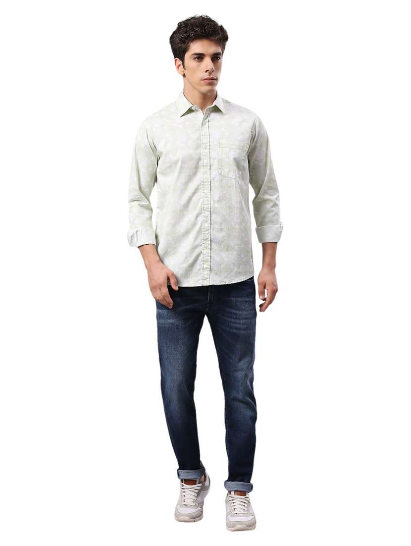 men collared neck long sleeves casual shirt - 21287379 - Standard Image - 4