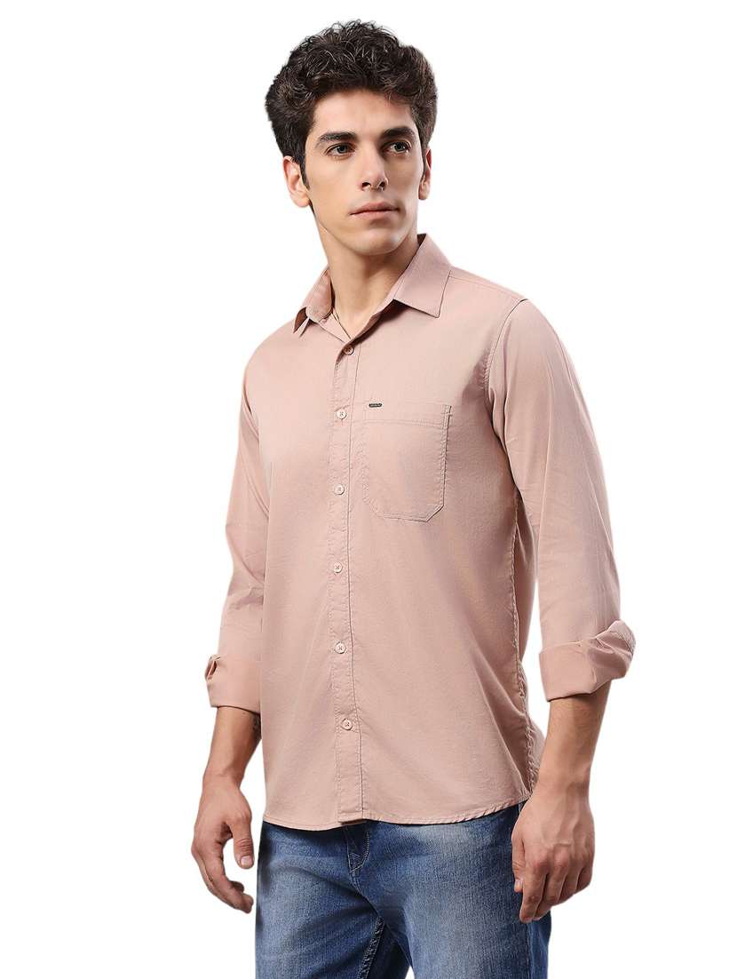 men collared neck long sleeves casual shirt - 21287387 - Standard Image - 1