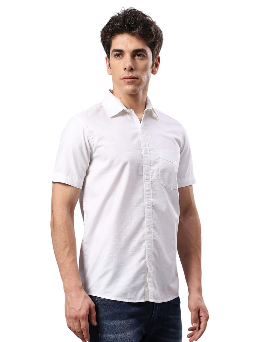 men collared neck short sleeves casual shirt - 21287396 - Standard Image - 1