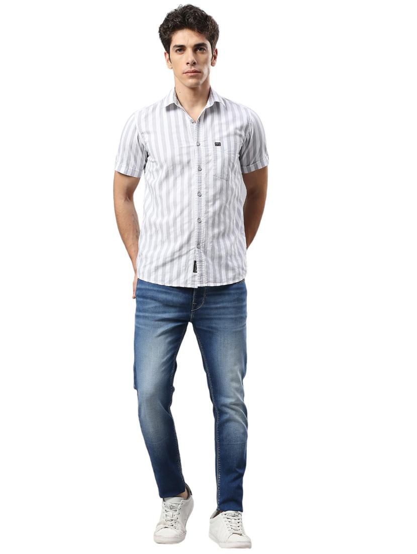 men collared neck short sleeves casual shirt - 21287401 - Standard Image - 4