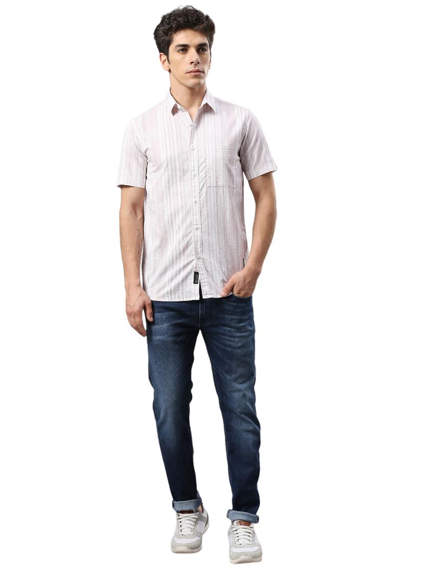 men collared neck short sleeves casual shirt - 21287415 - Standard Image - 4