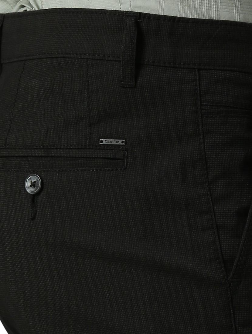 men mid rise solid flat front casual trouser - 21287425 - Standard Image - 4
