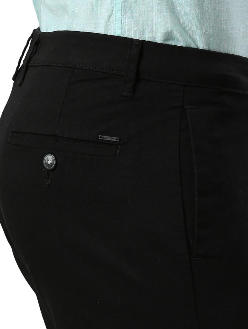 men mid rise solid flat front casual trouser - 21287433 - Standard Image - 4