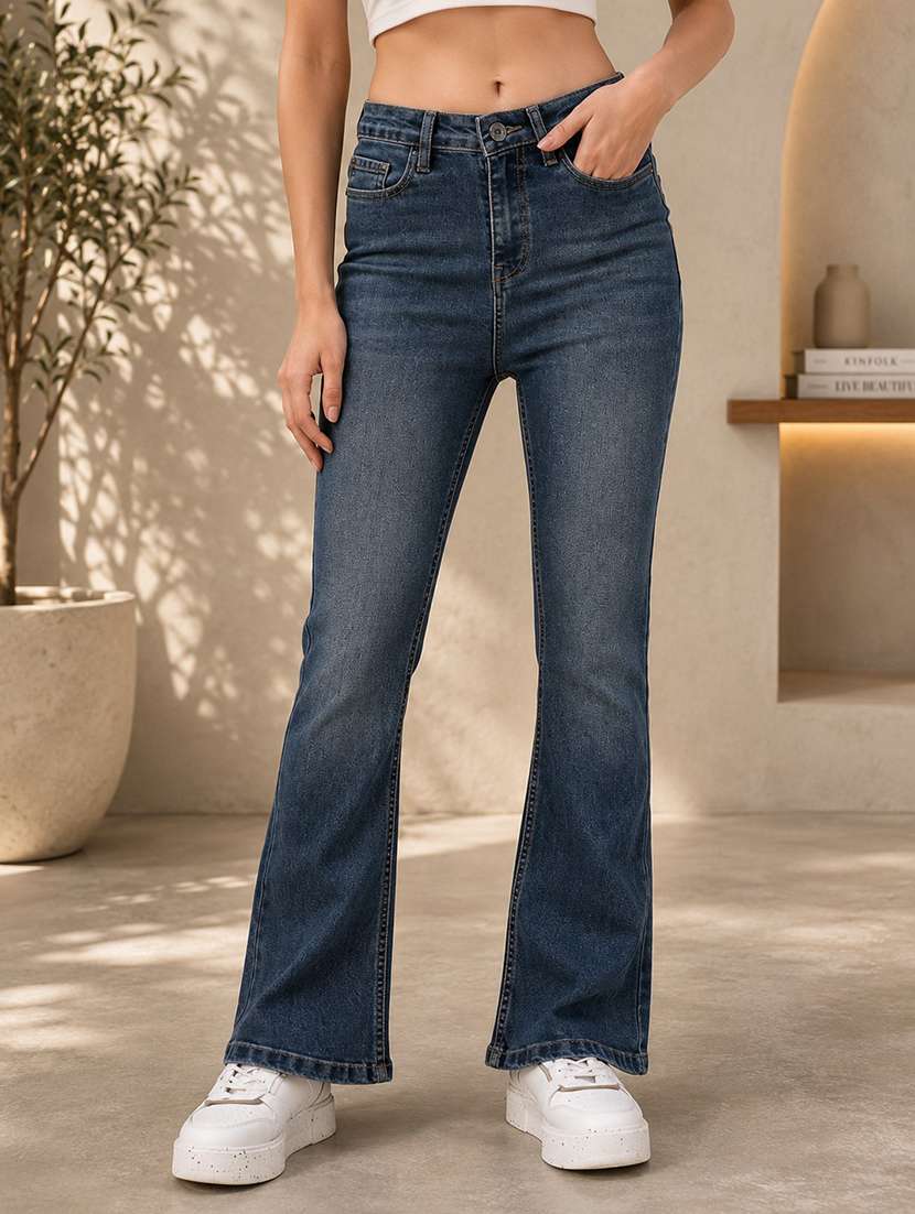 women blue full length jeans - 21287771 -  Standard Image - 1