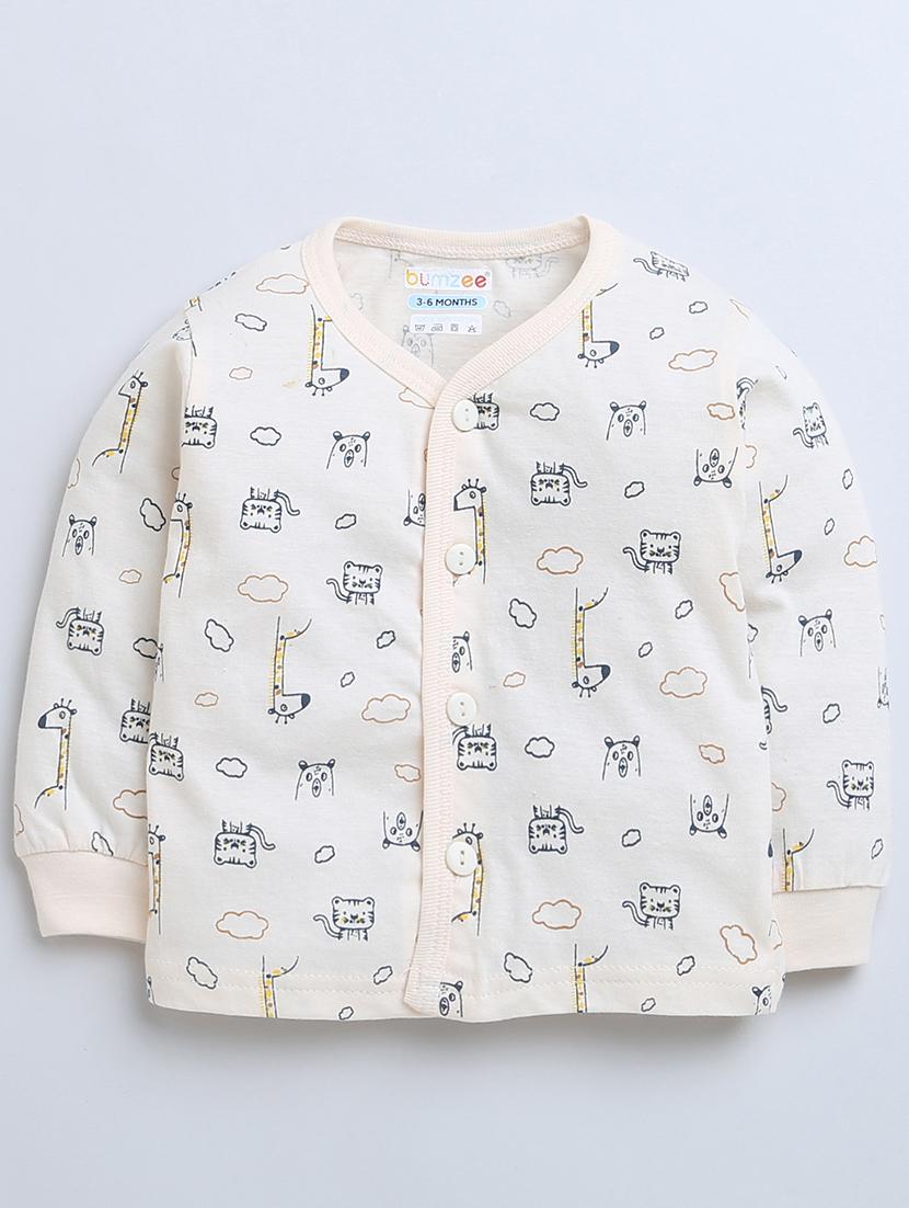 kids printed cotton full length twin set - 21287832 -  Standard Image - 1
