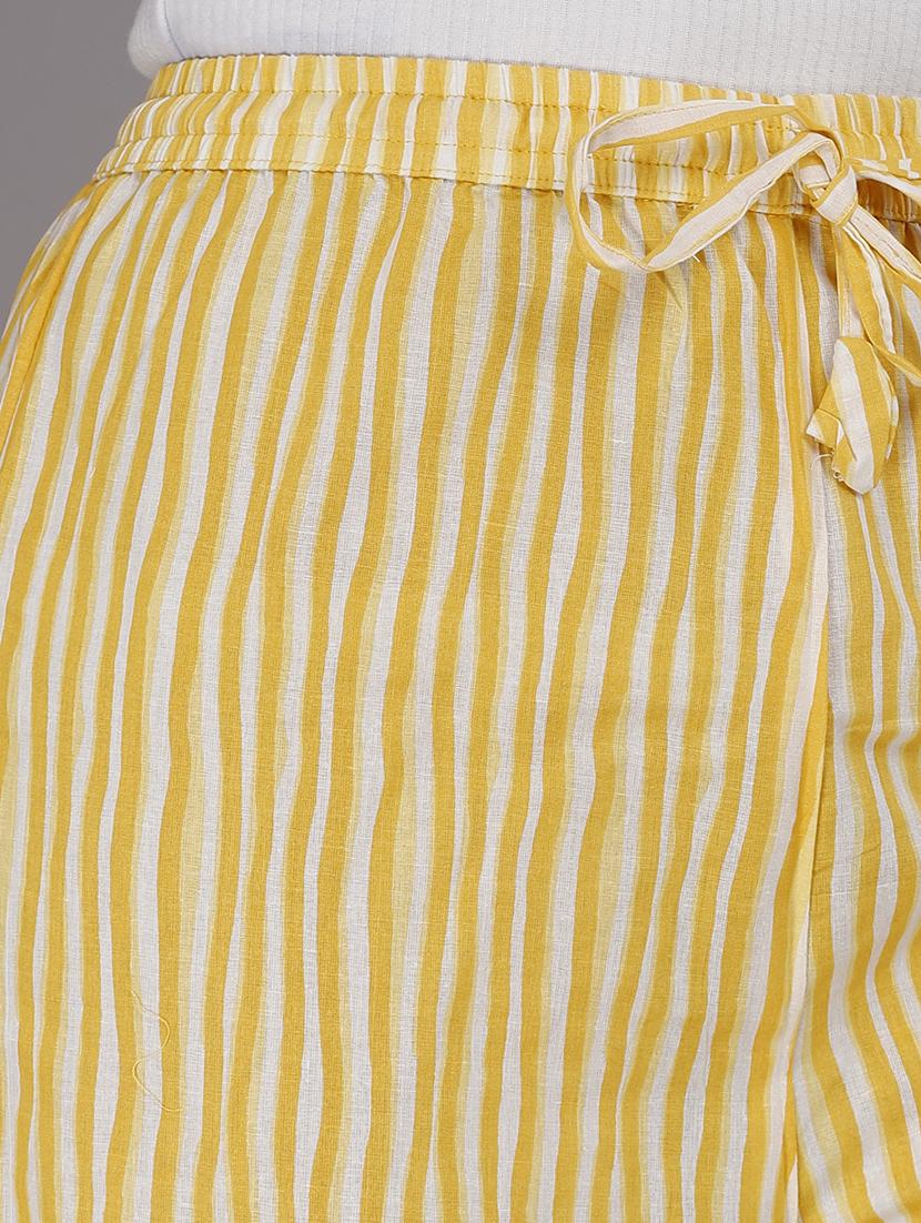 yellow kurta sharara set with dupatta - 21289190 - Standard Image - 4