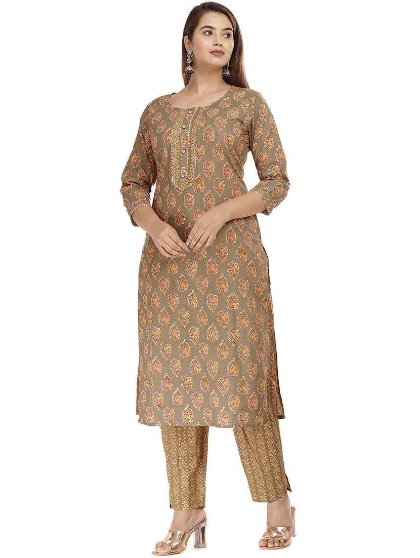 women printed kurta pant set  - 21289211 -  Standard Image - 1