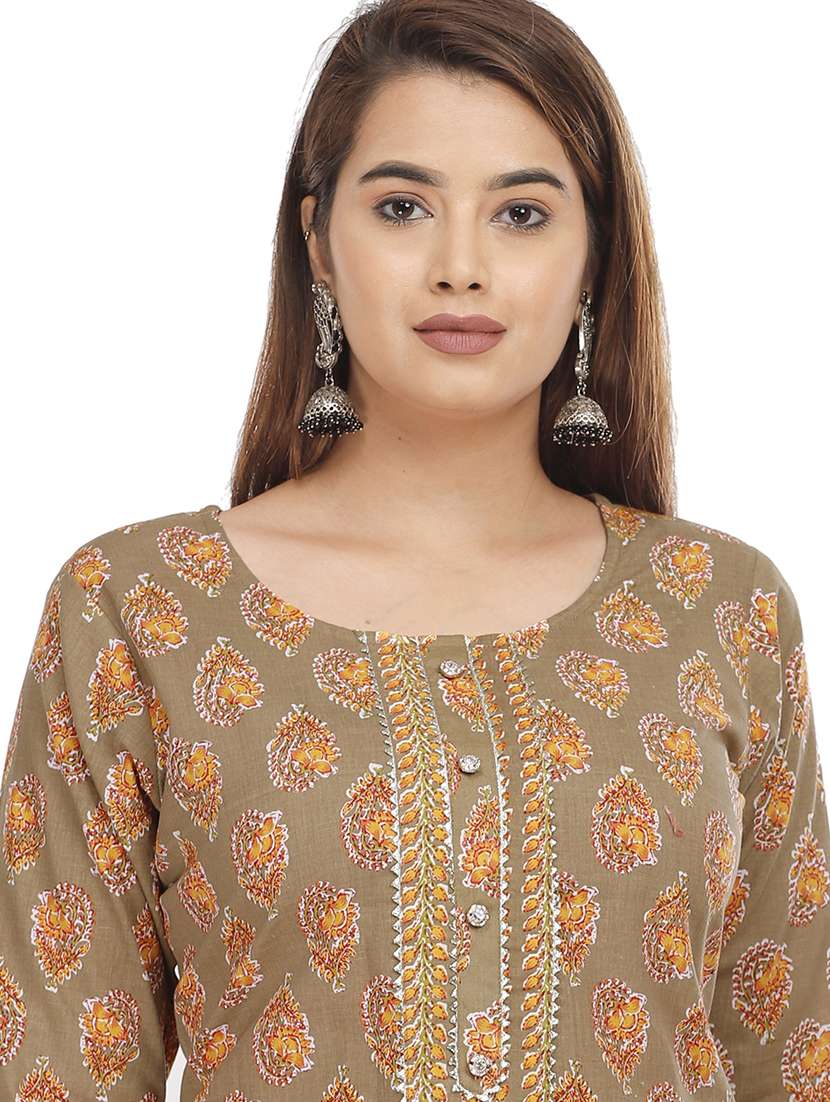 women printed kurta pant set - 21289211 - Standard Image - 4