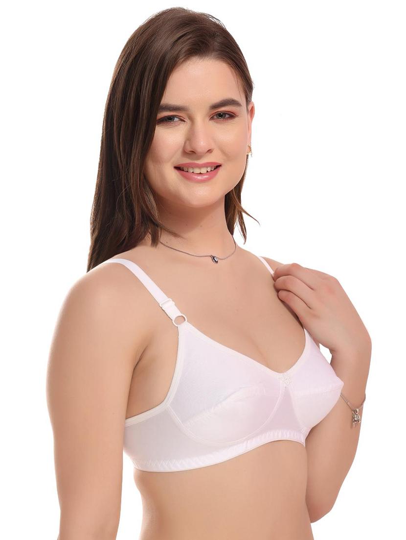 white cotton tshirt bra - 21289617 - Standard Image - 1