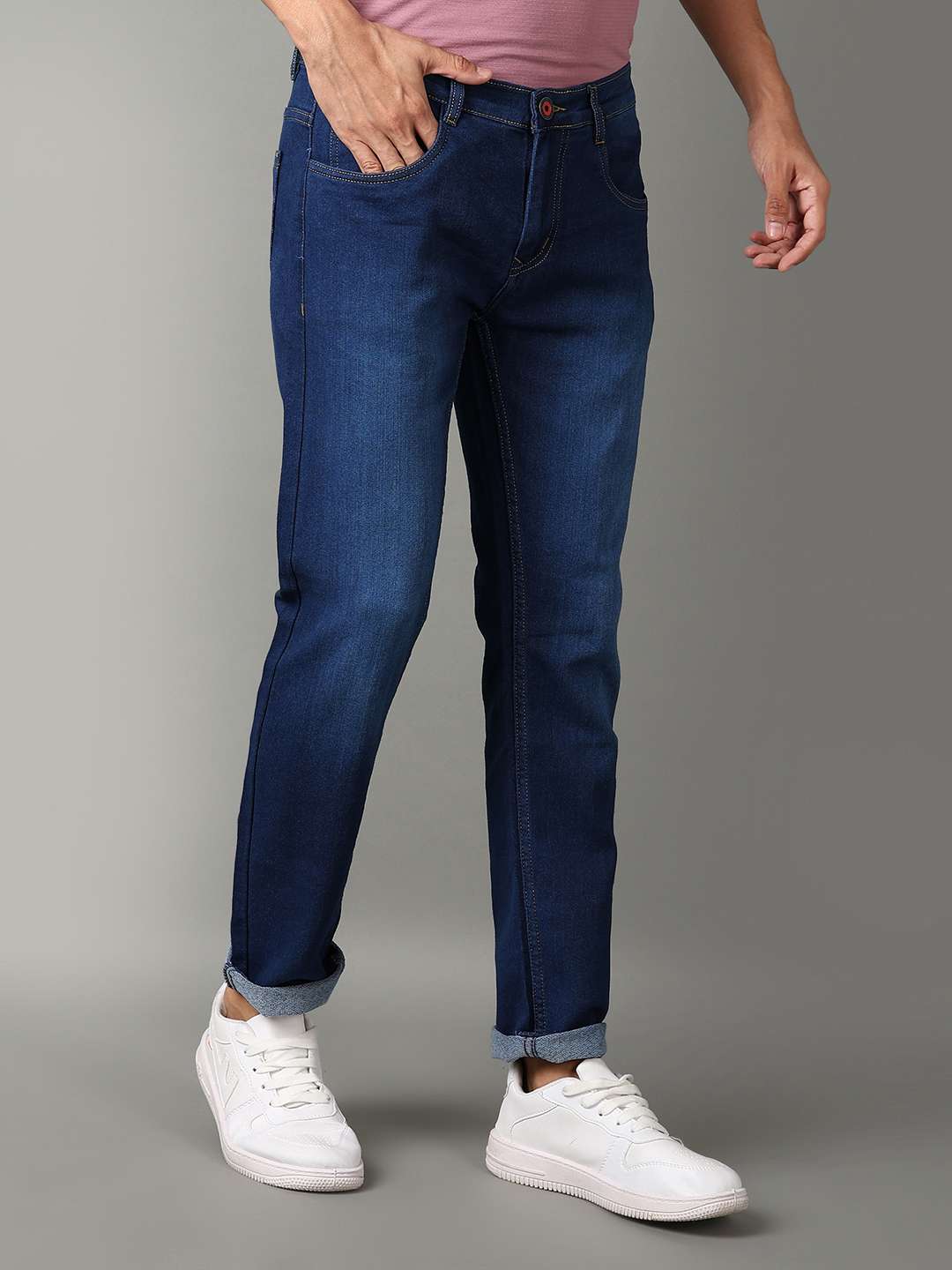 men mid rise denim jeans - 21289691 -  Standard Image - 1