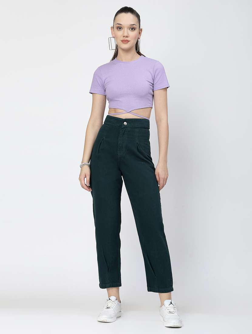 teal green mom fit  jeans - 21290008 -  Standard Image - 4