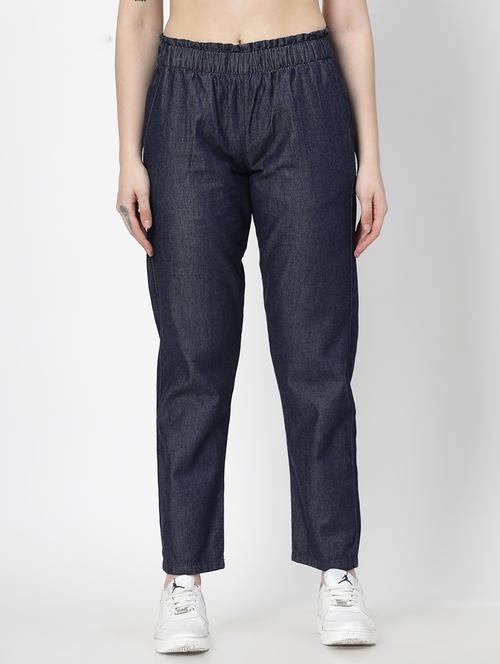 navy blue cotton jeans - 21290011 -  Standard Image - 0