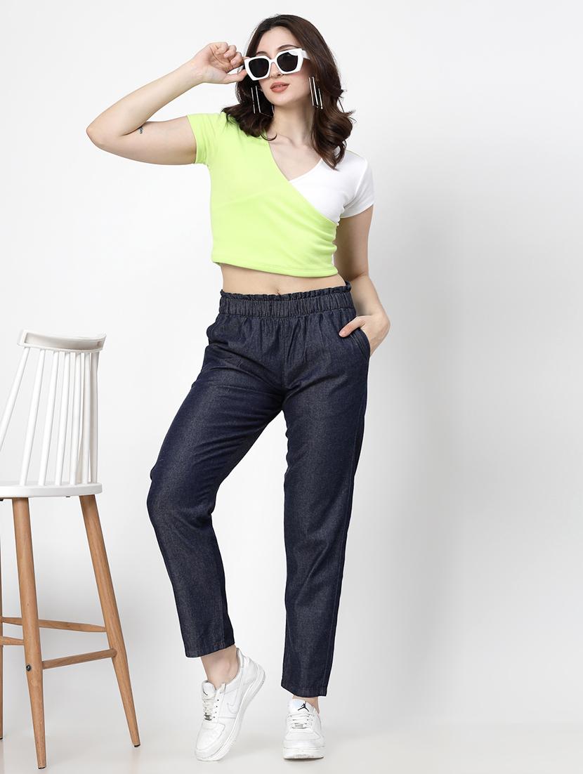navy blue cotton jeans - 21290011 - Standard Image - 4
