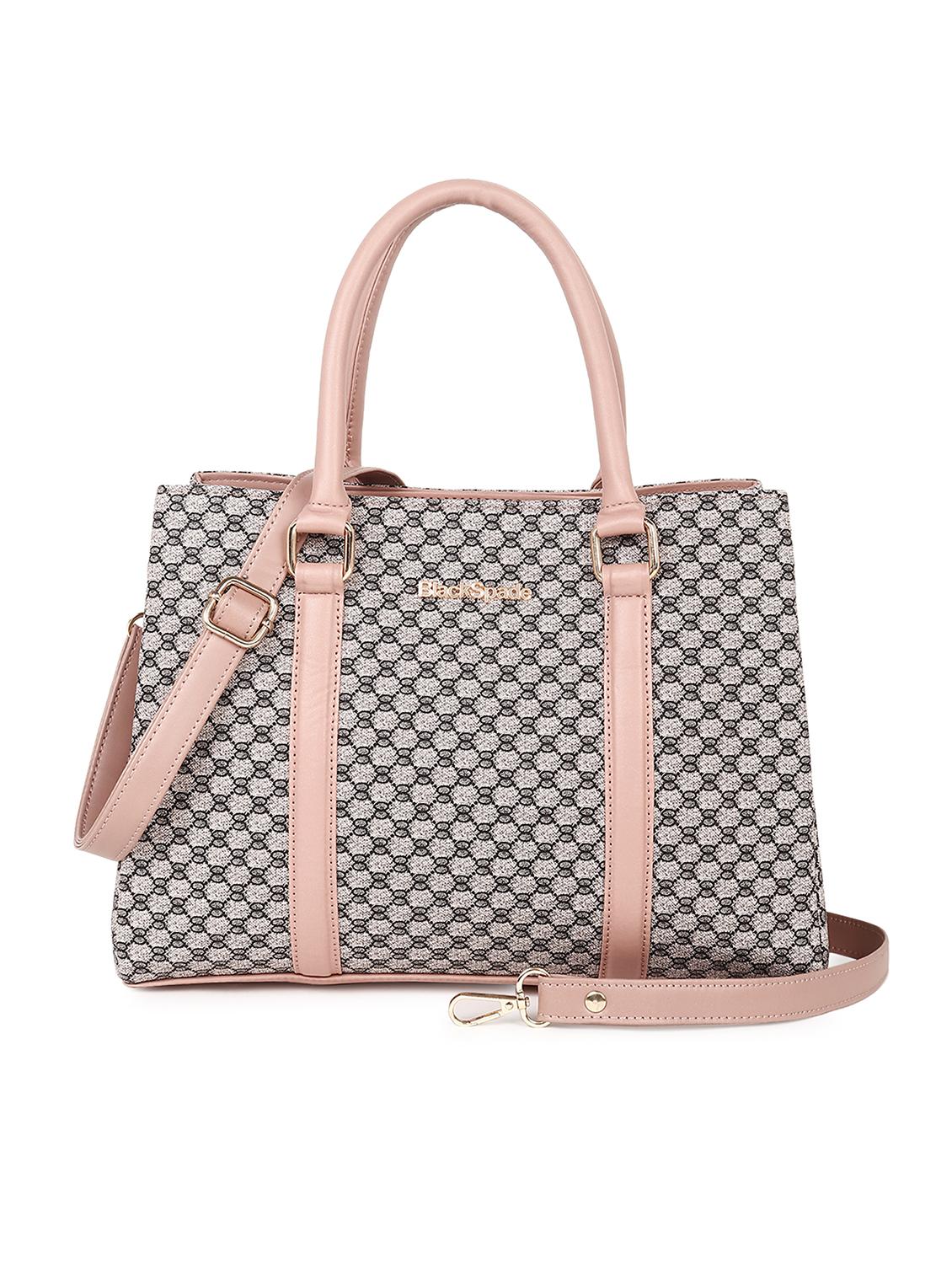 pink leatherette handbag - 21290180 - Zoom Image - 0