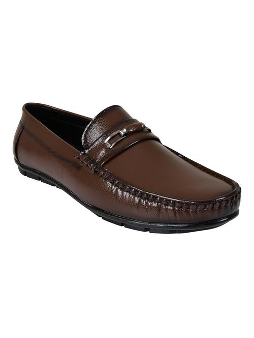 men brown slip on loafer - 21290307 - Standard Image - 0