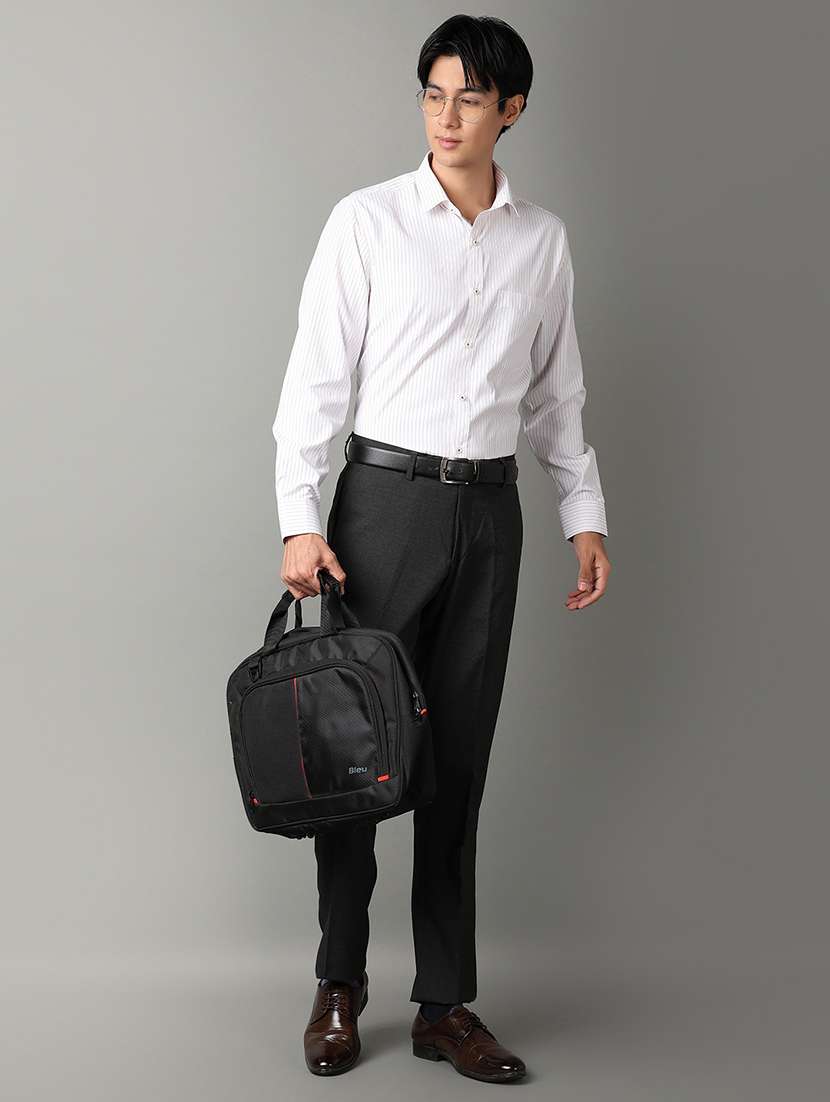 men long sleeves striped formal shirt - 21290324 -  Standard Image - 4