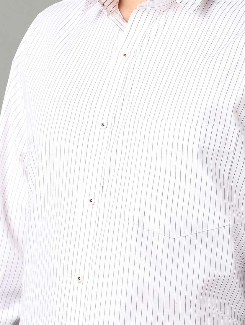 men long sleeves striped formal shirt - 21290324 -  Standard Image - 6