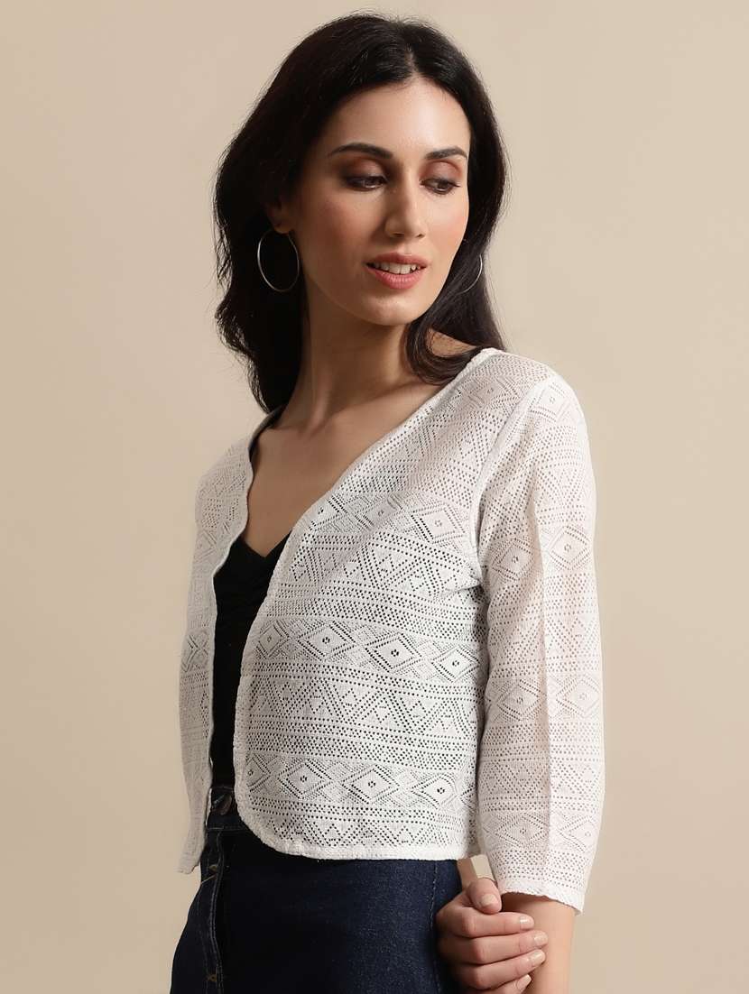 women self-designed regular shrug - 21290718 - Standard Image - 1