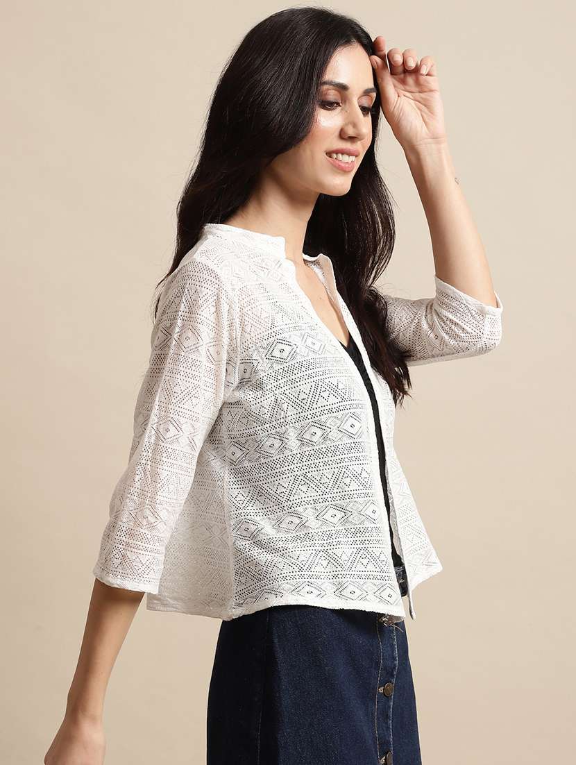 women self-designed regular shrug - 21290719 - Standard Image - 1