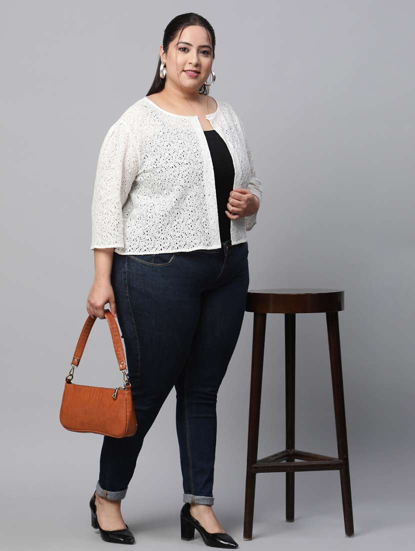 women self-designed regular shrug - 21290724 - Standard Image - 6