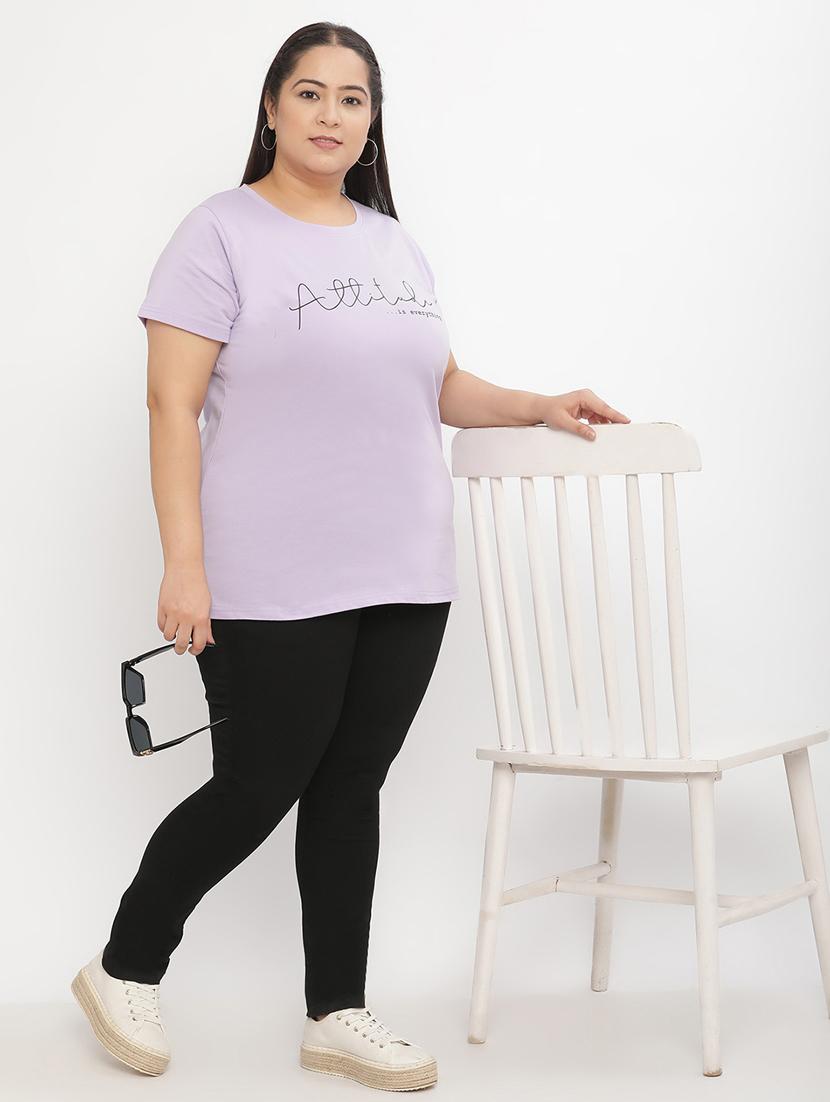 lavender cotton regular tshirt - 21290781 - Standard Image - 4