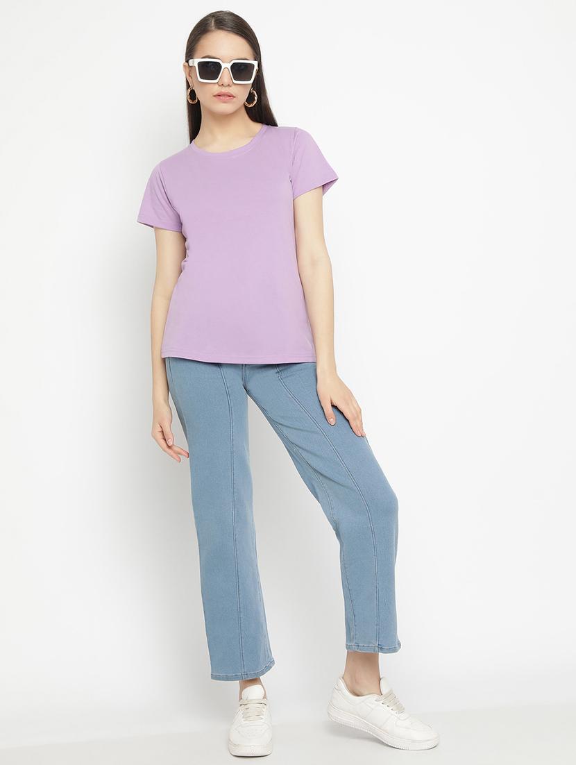 lavender cotton regular tshirt - 21290782 - Standard Image - 4