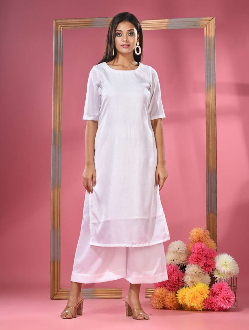 women short sleeve straight kurta - 21291330 - Zoom Image - 0