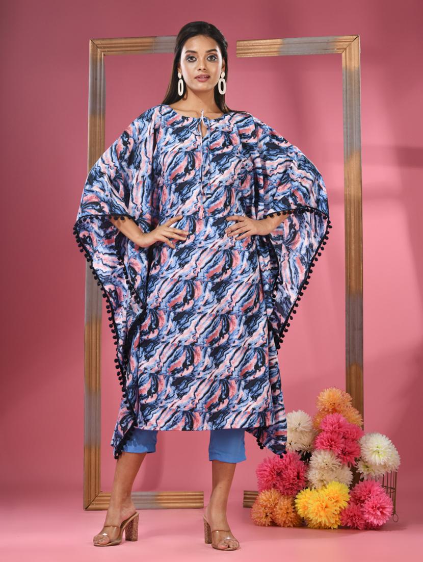 women multi color printed kaftan kurta - 21291331 -  Zoom Image - 0