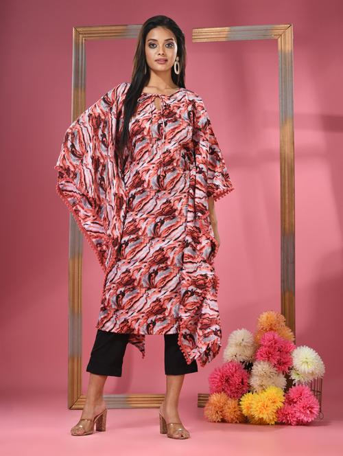 women multi color printed kaftan kurta - 21291333 - Standard Image - 0