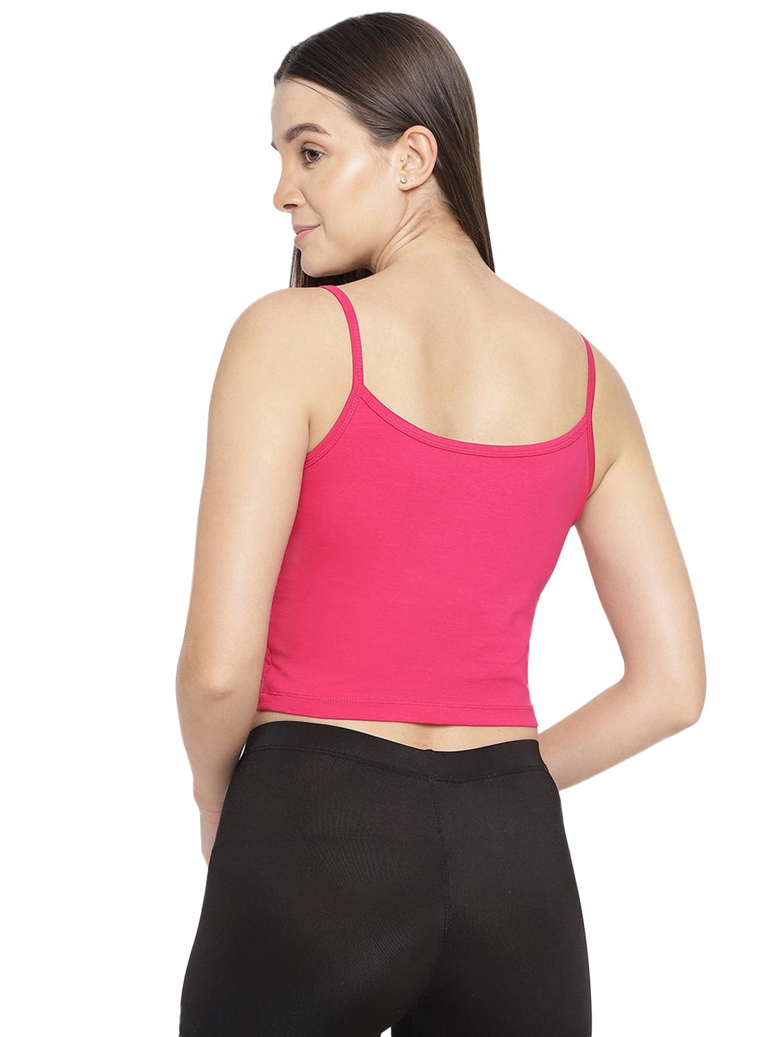 women pack of 3 solid camisoles - 21291685 - Standard Image - 4