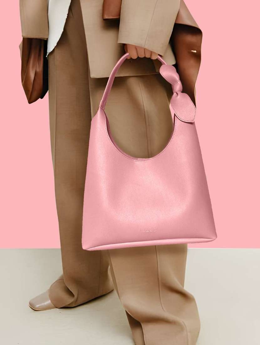 pink leatherette handbag - 21292065 -  Standard Image - 4