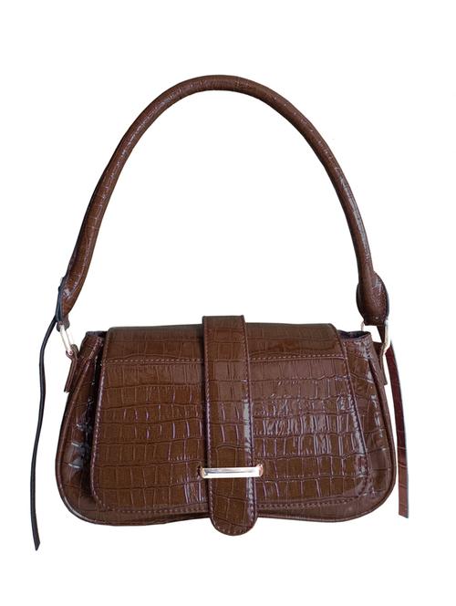 brown leatherette handbag - 21292066 -  Standard Image - 0