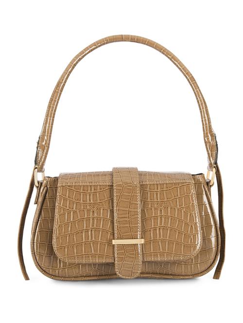 tan leatherette handbag - 21292091 - Standard Image - 0