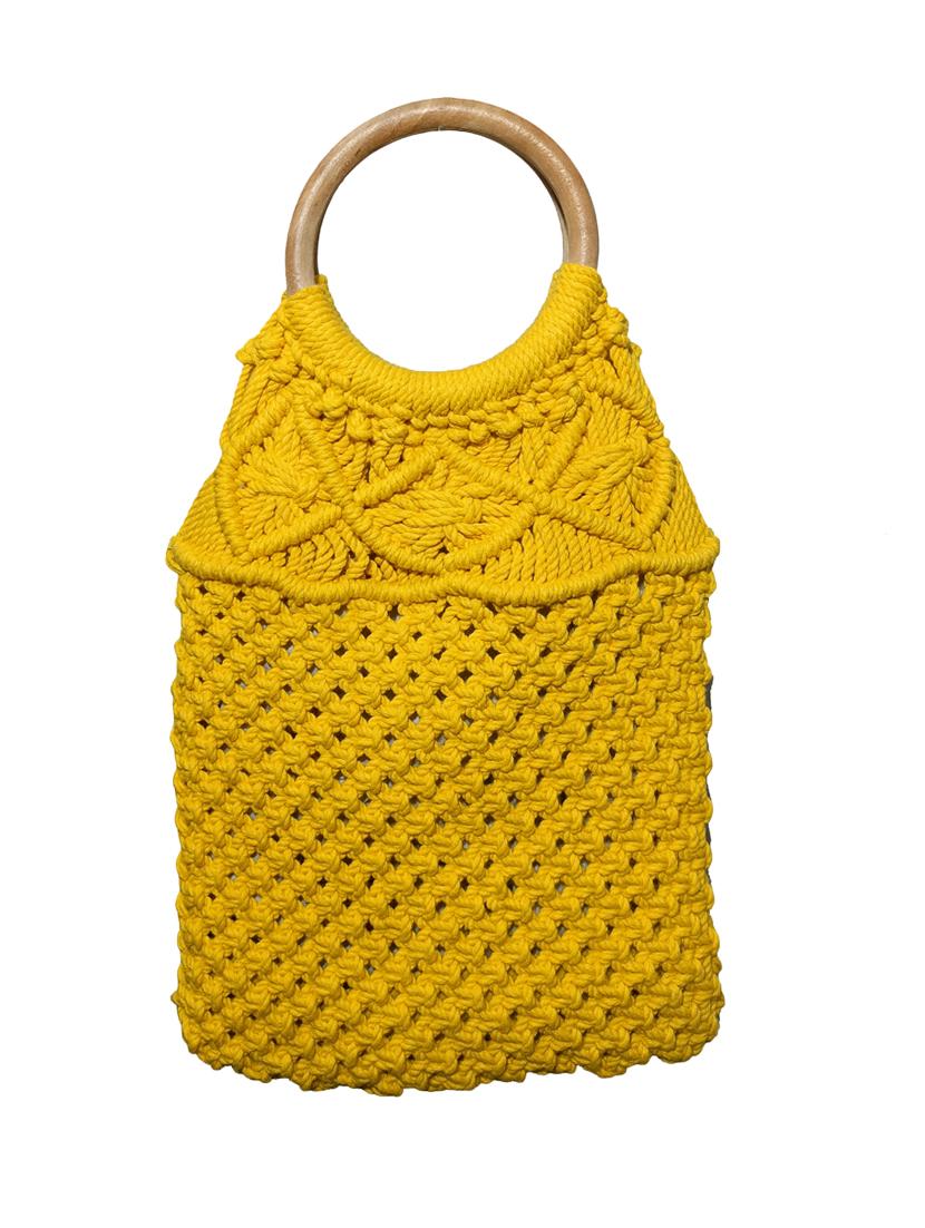 yellow cotton handbag - 21292103 -  Zoom Image - 0