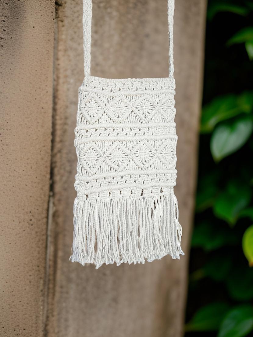 women white cotton sling bag - 21292106 -  Zoom Image - 0