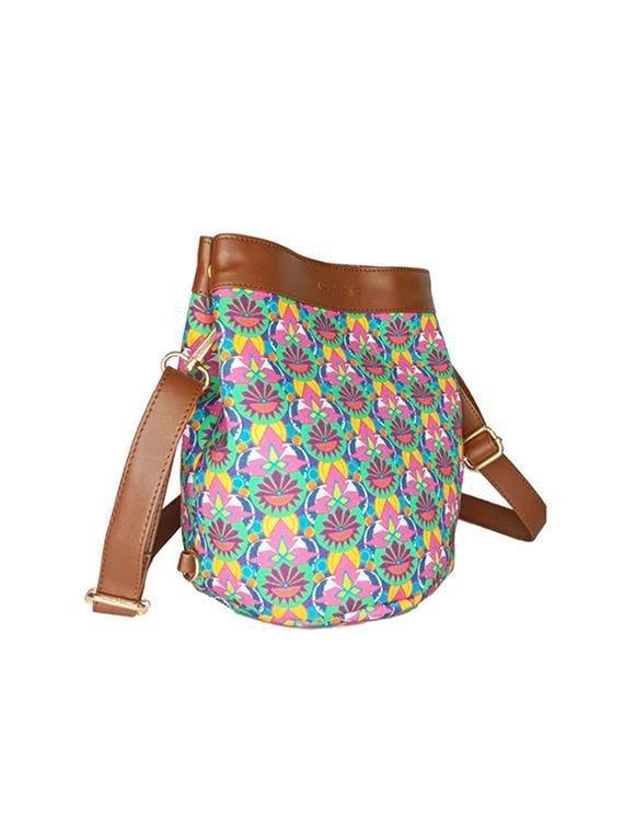multi colored leatherette sling bag - 21292123 -  Zoom Image - 0