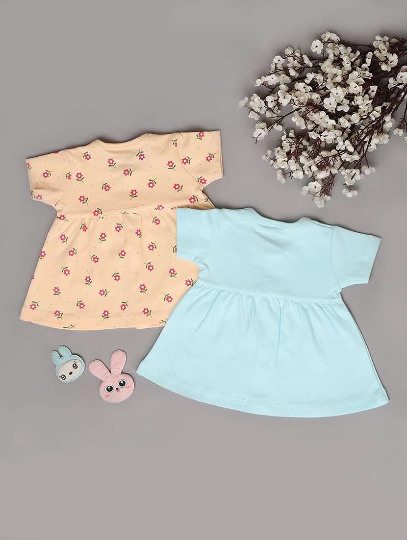 girls pack of 2 cotton frocks - 21292272 -  Standard Image - 1