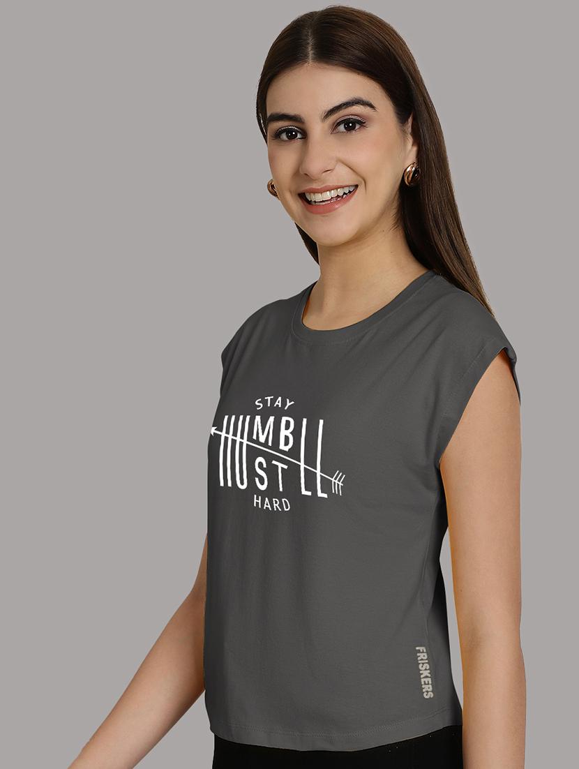 women printed round neck crop top - 21292464 -  Standard Image - 1