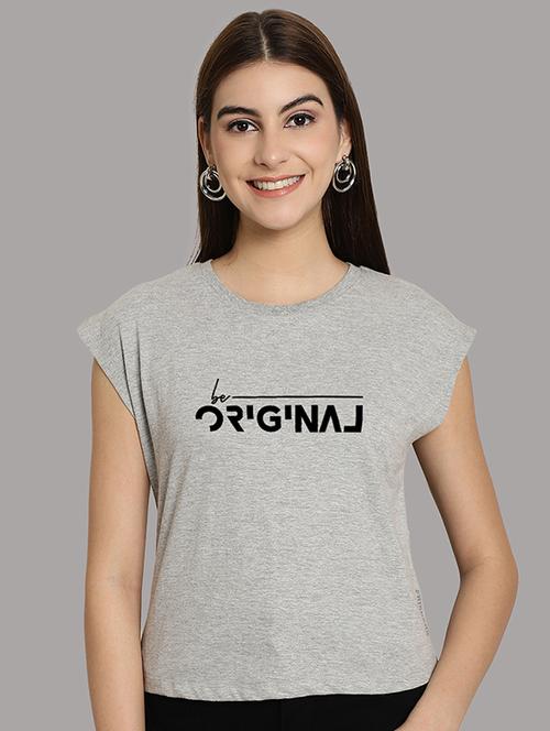 women printed round neck crop top - 21292483 -  Standard Image - 0