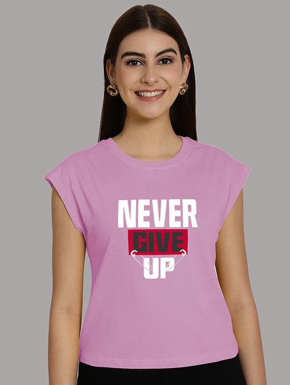 women printed round neck crop top - 21292494 - Zoom Image - 0
