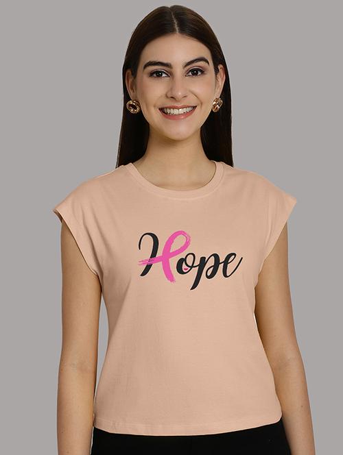 women printed round neck crop top - 21292498 -  Standard Image - 0